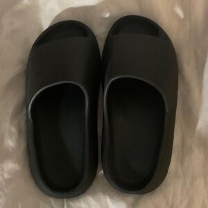 Black Slide Sandals